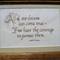 quote done in calligraphy in a 4x6 frame
