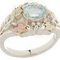Sterling .925 & 12k Black Hills Gold Aquamarine Ring Size 8