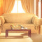 BEIGE SOFA CORDUROY SUEDE SLIPCOVER SET