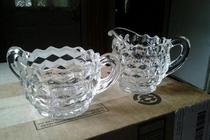Vintage Fostoria Sugar & Creamer Set