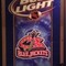 BudLight Mirrored Bar Sign Columbus Blue Jackets