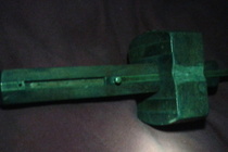 antique wooden and brass scribe