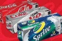 12-pack cases of Coca-Cola Coke products