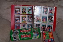 70's and 80's football trading cards