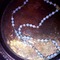 Vintage Baby Blue glass beaded necklace