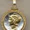 Beautiful 2-Toned “Gold on Silver” Mercury dime Necklace