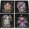 Coasters- ED HARDY Skull Tattoo, BN in box
