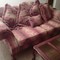 2pc.multi-color livingroom set by Ashley with tables